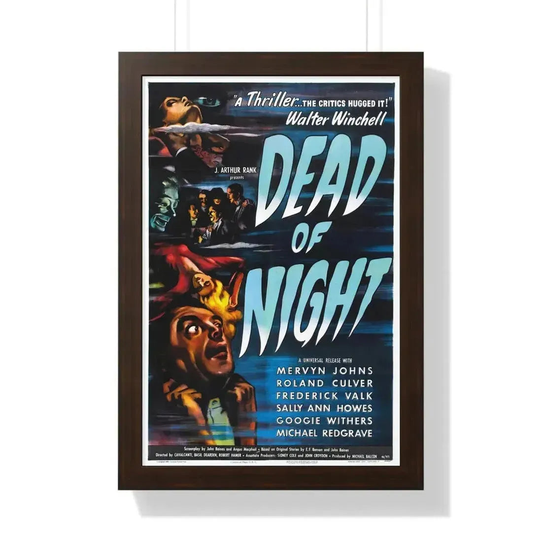 DEAD OF NIGHT 1945 - Framed Movie Poster - The Sticker Space