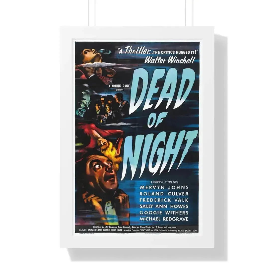 DEAD OF NIGHT 1945 - Framed Movie Poster - The Sticker Space