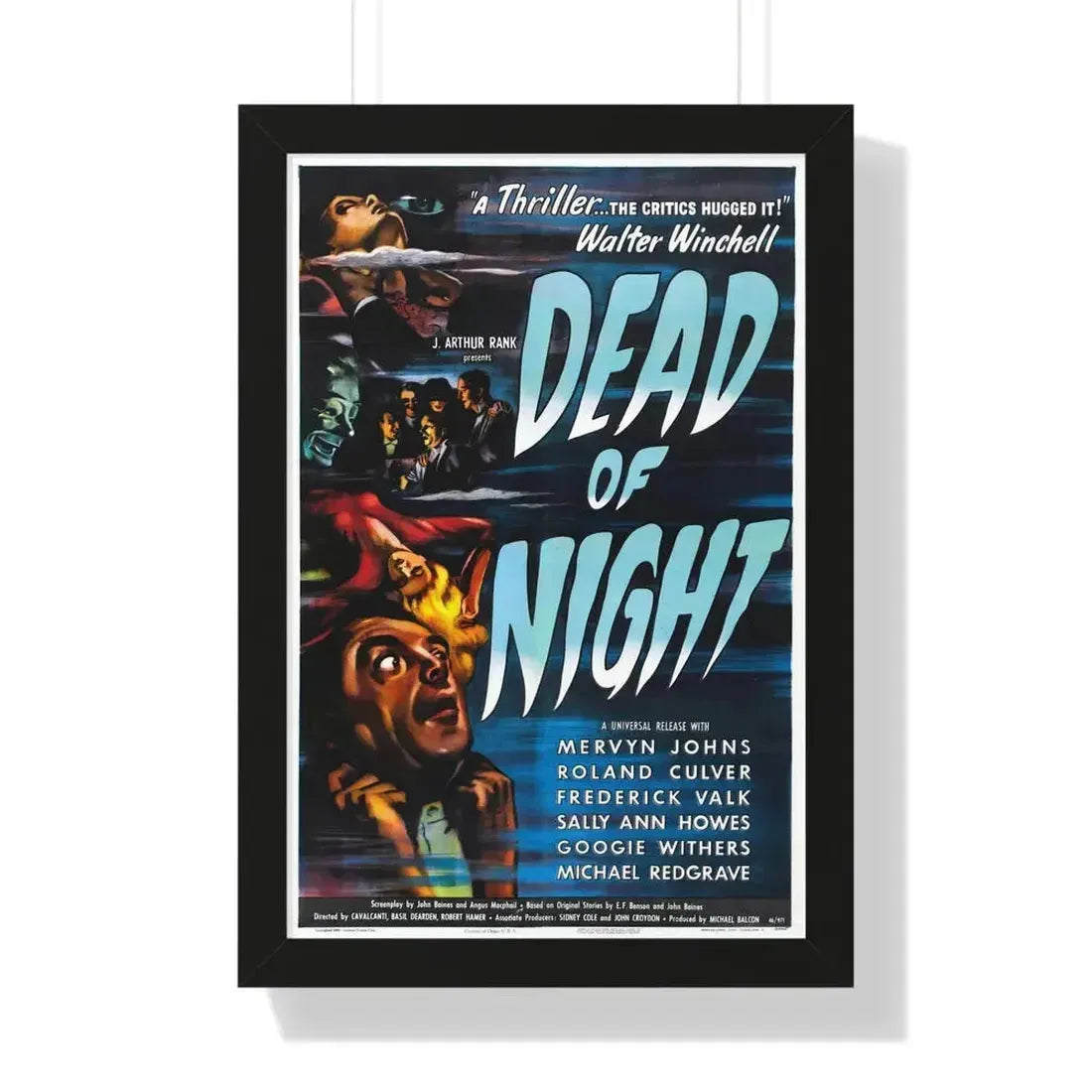 DEAD OF NIGHT 1945 - Framed Movie Poster - The Sticker Space