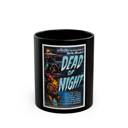 DEAD OF NIGHT 1945 Movie Poster - Black Coffee Mug-11oz-The Sticker Space