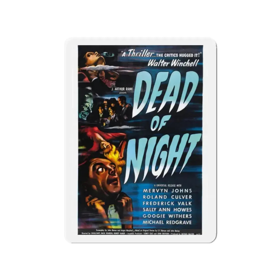 DEAD OF NIGHT 1945 Movie Poster - Refrigerator Magnet 2 Inch - The Sticker Space