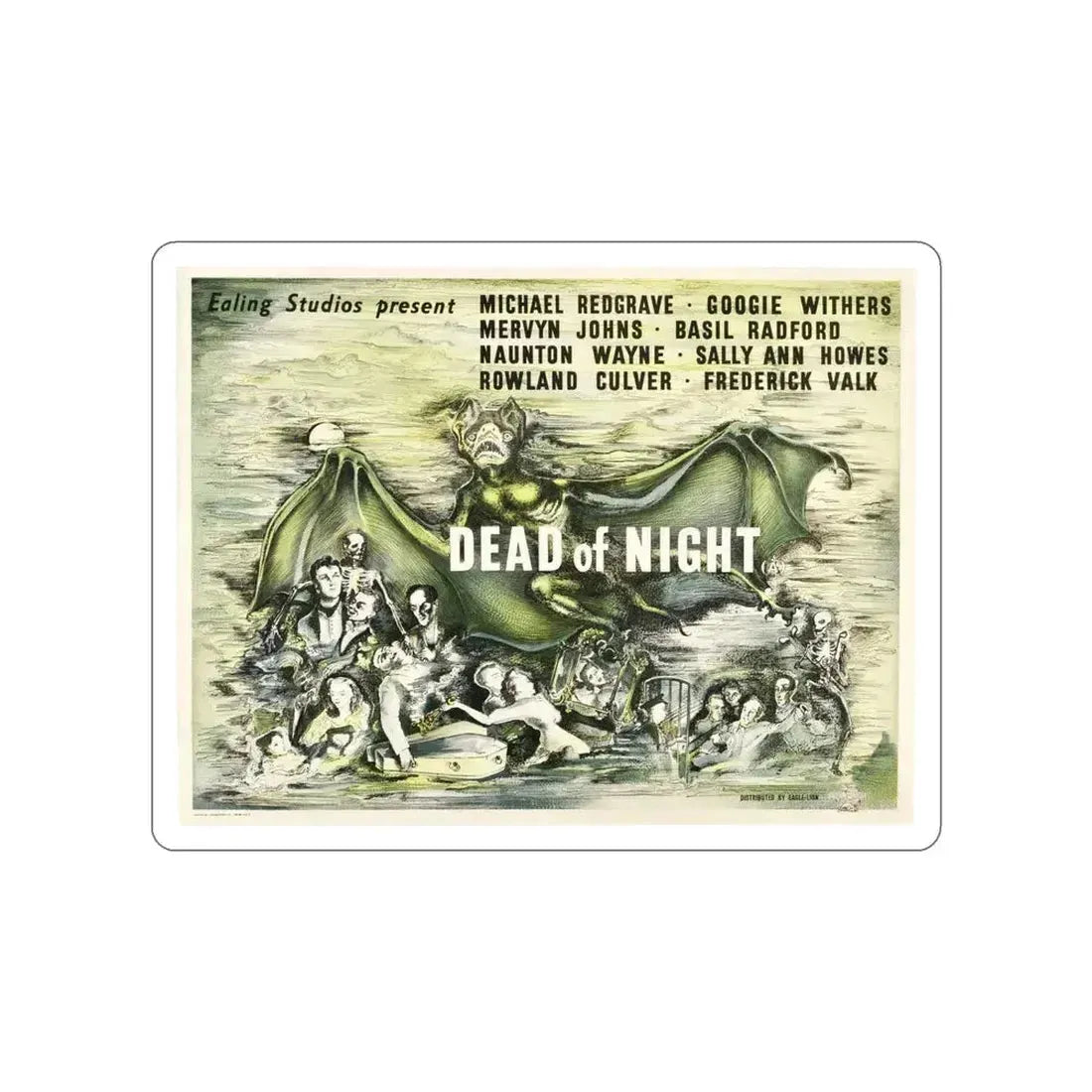 DEAD OF NIGHT (2) 1945 Movie Poster STICKER Vinyl Die-Cut Decal 6 Inch - The Sticker Space