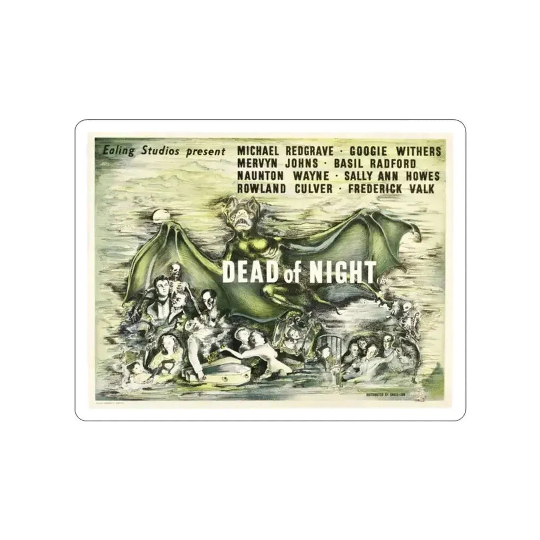 DEAD OF NIGHT (2) 1945 Movie Poster STICKER Vinyl Die-Cut Decal - The Sticker Space