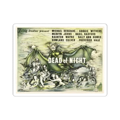 DEAD OF NIGHT (2) 1945 Movie Poster - STICKER Vinyl Kiss-Cut Decal 6 Inch White - The Sticker Space