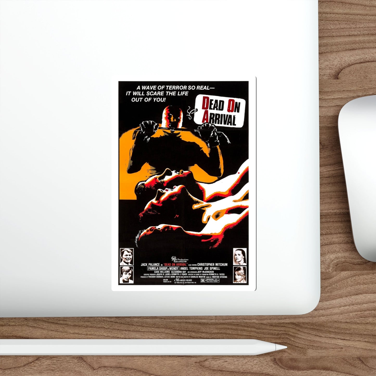 DEAD ON ARRIVAL (ONE MAN JURY) 1978 Movie Poster STICKER Vinyl Die-Cut Decal-The Sticker Space