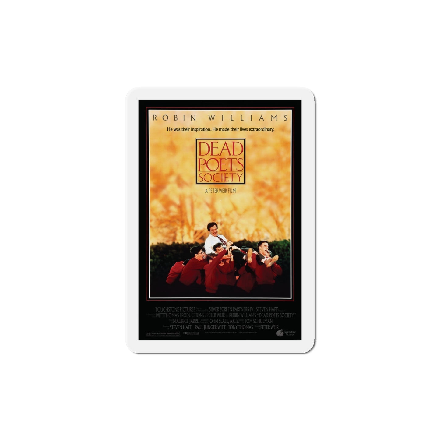 Dead Poets Society 1989 Movie Poster Die-Cut Magnet-4" x 4"-The Sticker Space