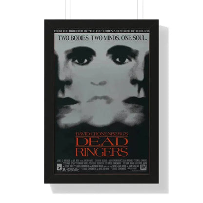 DEAD RINGERS 1988 - Framed Movie Poster 16″ x 24″ Black - The Sticker Space