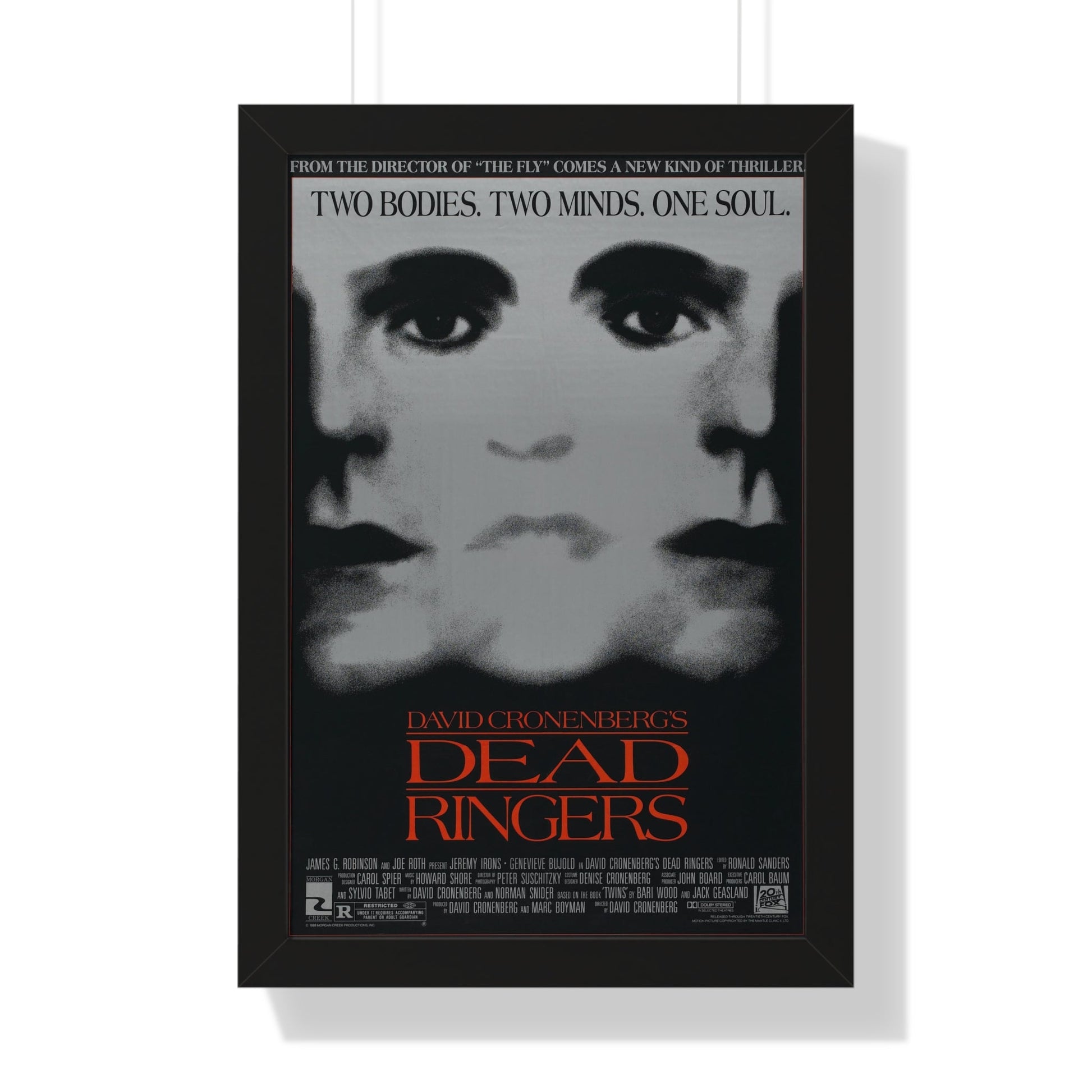 DEAD RINGERS 1988 - Framed Movie Poster-16″ x 24″-The Sticker Space