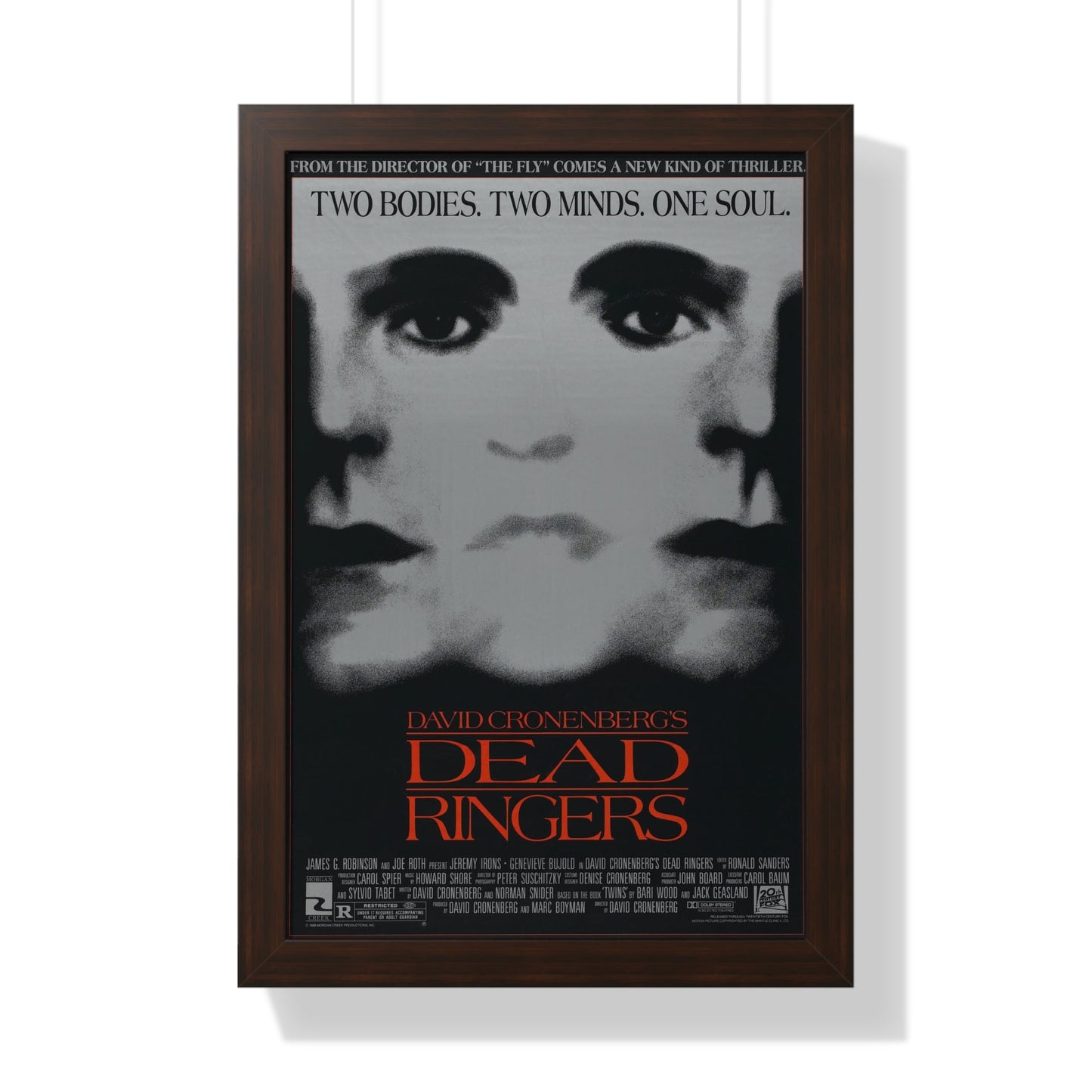 DEAD RINGERS 1988 - Framed Movie Poster-16″ x 24″-The Sticker Space