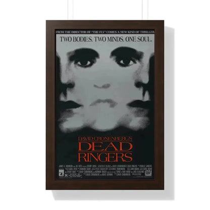 DEAD RINGERS 1988 - Framed Movie Poster 16″ x 24″ Walnut - The Sticker Space