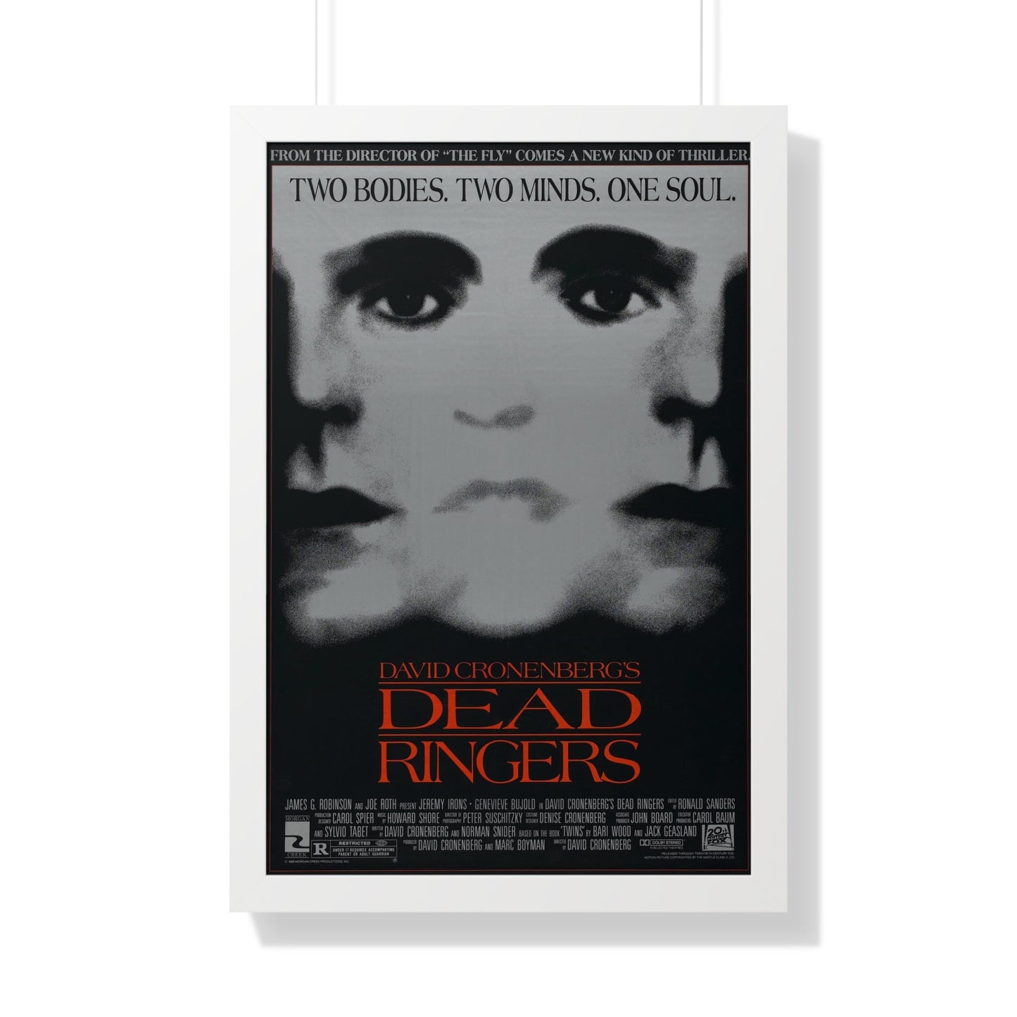 DEAD RINGERS 1988 - Framed Movie Poster-20" x 30"-The Sticker Space