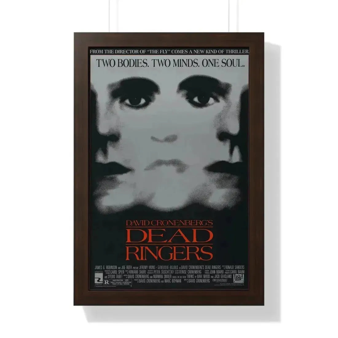 DEAD RINGERS 1988 - Framed Movie Poster - The Sticker Space