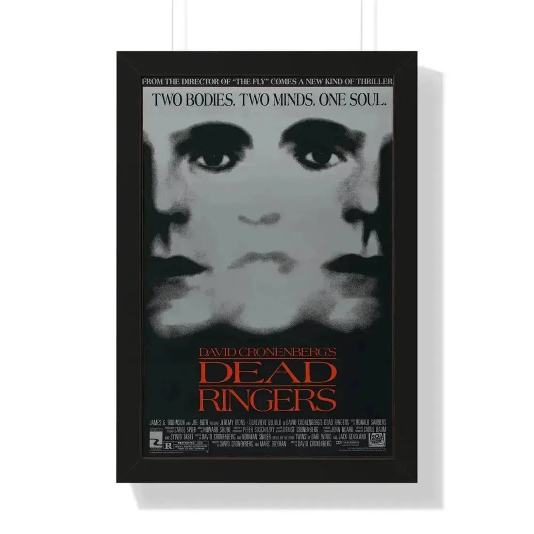 DEAD RINGERS 1988 - Framed Movie Poster - The Sticker Space