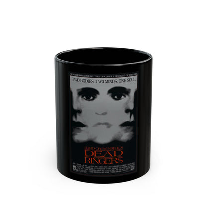 DEAD RINGERS 1988 Movie Poster - Black Coffee Mug-11oz-The Sticker Space