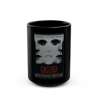 DEAD RINGERS 1988 Movie Poster - Black Coffee Mug-15oz-The Sticker Space