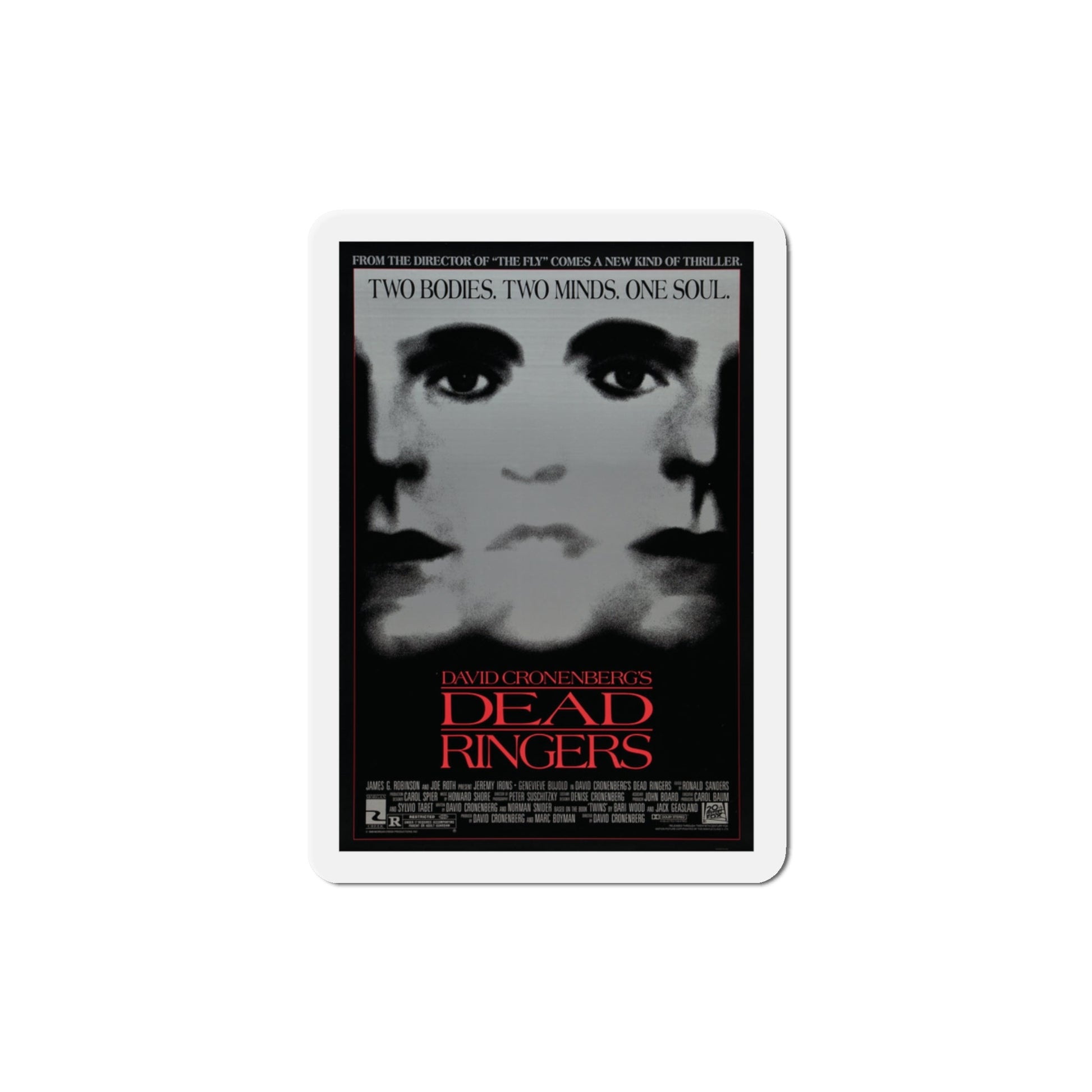 Dead Ringers 1988 Movie Poster Die-Cut Magnet-The Sticker Space