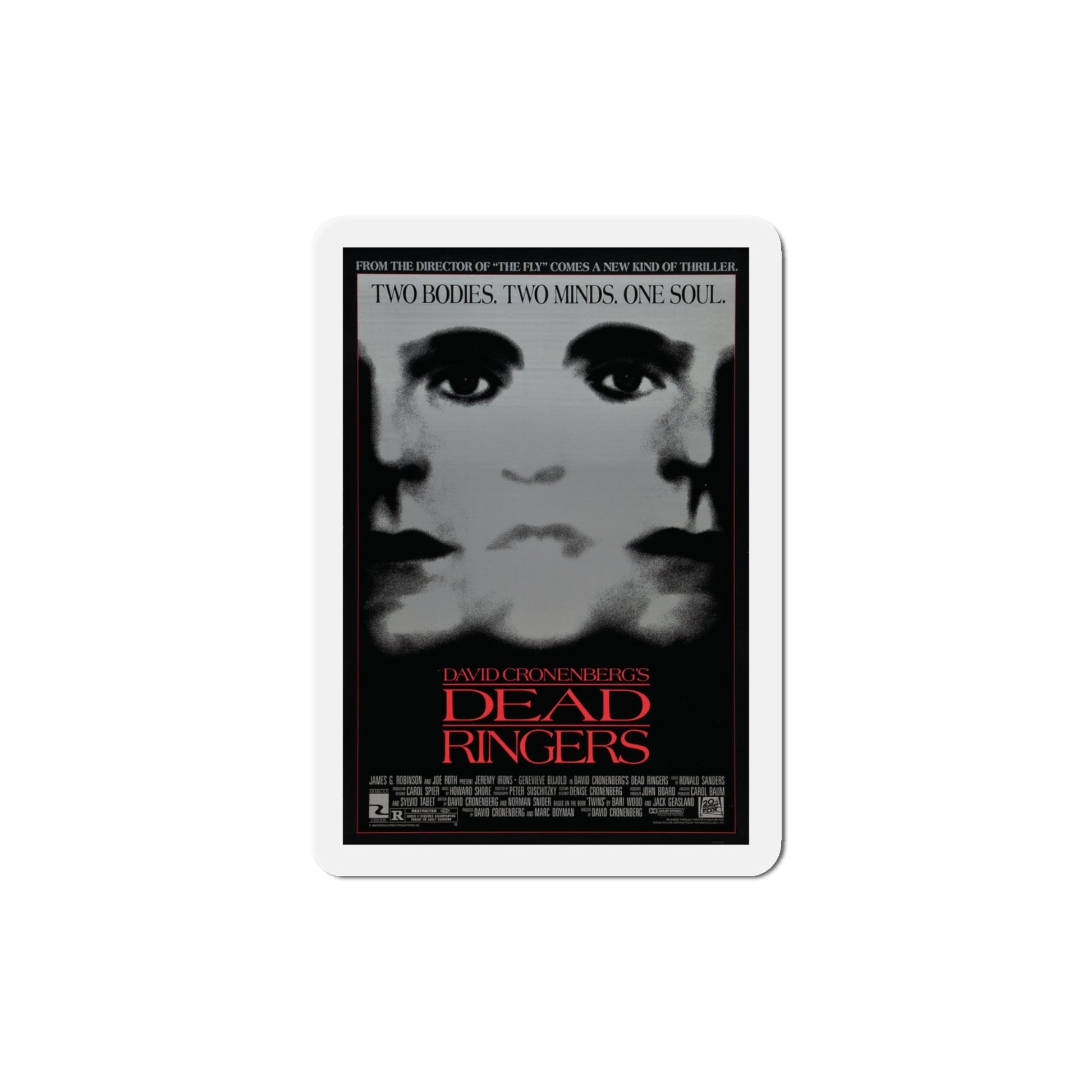 Dead Ringers 1988 Movie Poster Die-Cut Magnet-The Sticker Space