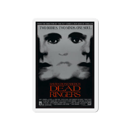 DEAD RINGERS 1988 Movie Poster - Die-Cut Magnet-4" x 4"-The Sticker Space