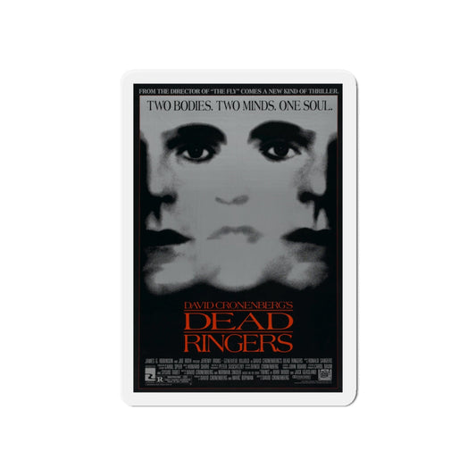 DEAD RINGERS 1988 Movie Poster - Die-Cut Magnet-6 × 6"-The Sticker Space