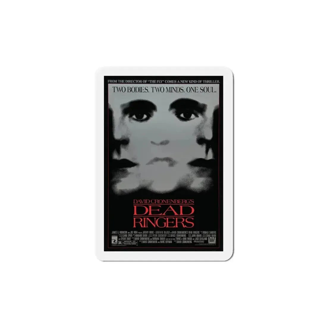 Dead Ringers 1988 Movie Poster Refrigerator Magnet 5 Inch - The Sticker Space