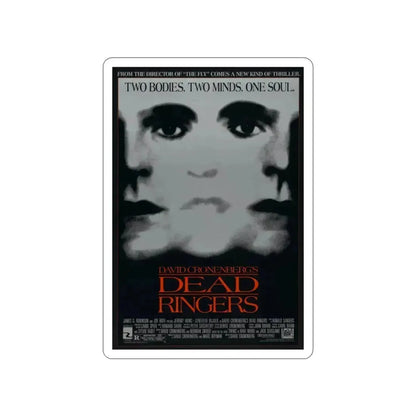 DEAD RINGERS 1988 Movie Poster STICKER Vinyl Die-Cut Decal 2 Inch - The Sticker Space