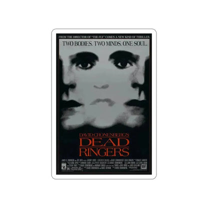 DEAD RINGERS 1988 Movie Poster STICKER Vinyl Die-Cut Decal 5 Inch - The Sticker Space