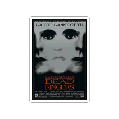 DEAD RINGERS 1988 Movie Poster STICKER Vinyl Die-Cut Decal - The Sticker Space