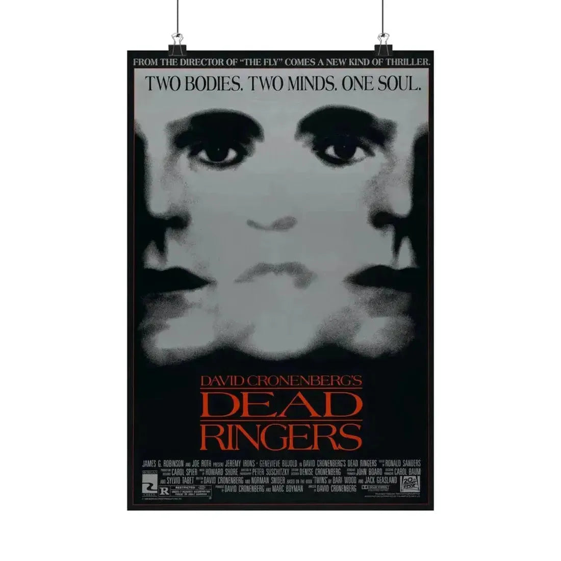 DEAD RINGERS 1988 - Paper Movie Poster 12″ x 18″ Matte - The Sticker Space