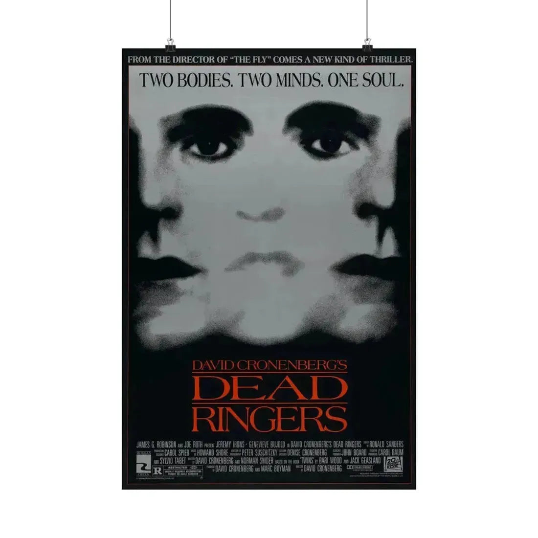 DEAD RINGERS 1988 - Paper Movie Poster 20″ x 30″ Matte - The Sticker Space