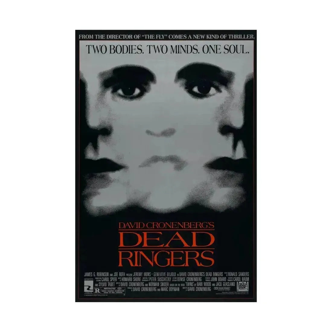DEAD RINGERS 1988 - Paper Movie Poster - The Sticker Space