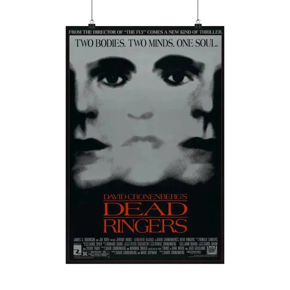 DEAD RINGERS 1988 - Paper Movie Poster - The Sticker Space
