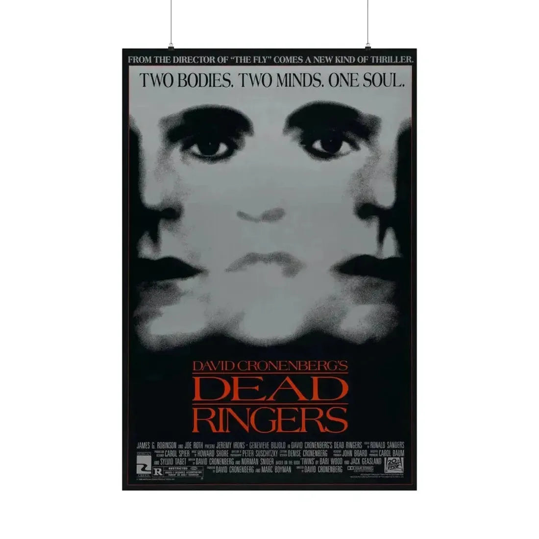 DEAD RINGERS 1988 - Paper Movie Poster - The Sticker Space
