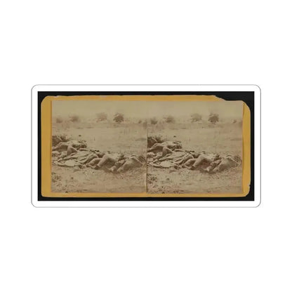 Dead Soldiers Lying Side by Side in a Field (U.S. Civil War) STICKER Vinyl Kiss-Cut Decal 3 Inch White - The Sticker Space