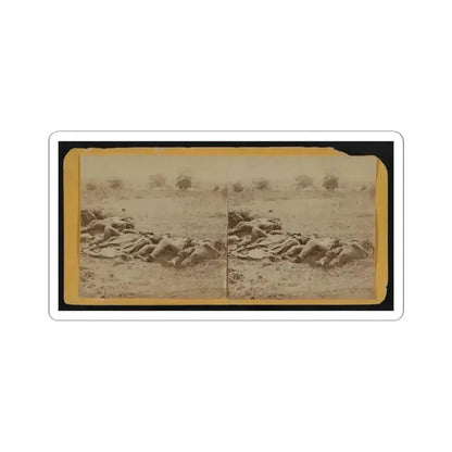 Dead Soldiers Lying Side by Side in a Field (U.S. Civil War) STICKER Vinyl Kiss-Cut Decal 4 Inch White - The Sticker Space