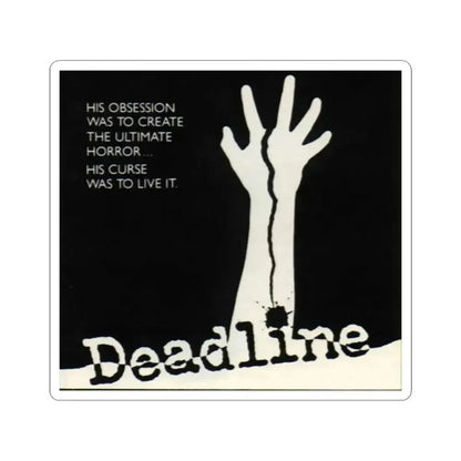 DEADLINE Movie Poster - STICKER Vinyl Kiss-Cut Decal 3 Inch White - The Sticker Space