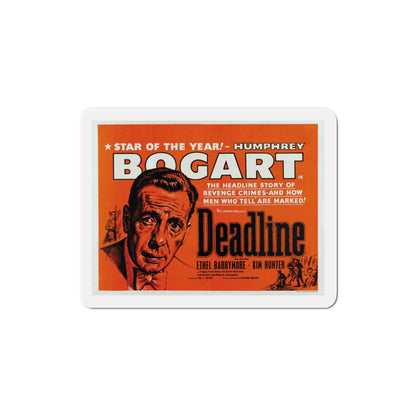 Deadline USA 1952 Movie Poster Die-Cut Magnet-3 Inch-The Sticker Space