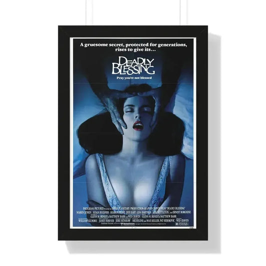 DEADLY BLESSING 1981 - Framed Movie Poster 16″ x 24″ Black - The Sticker Space