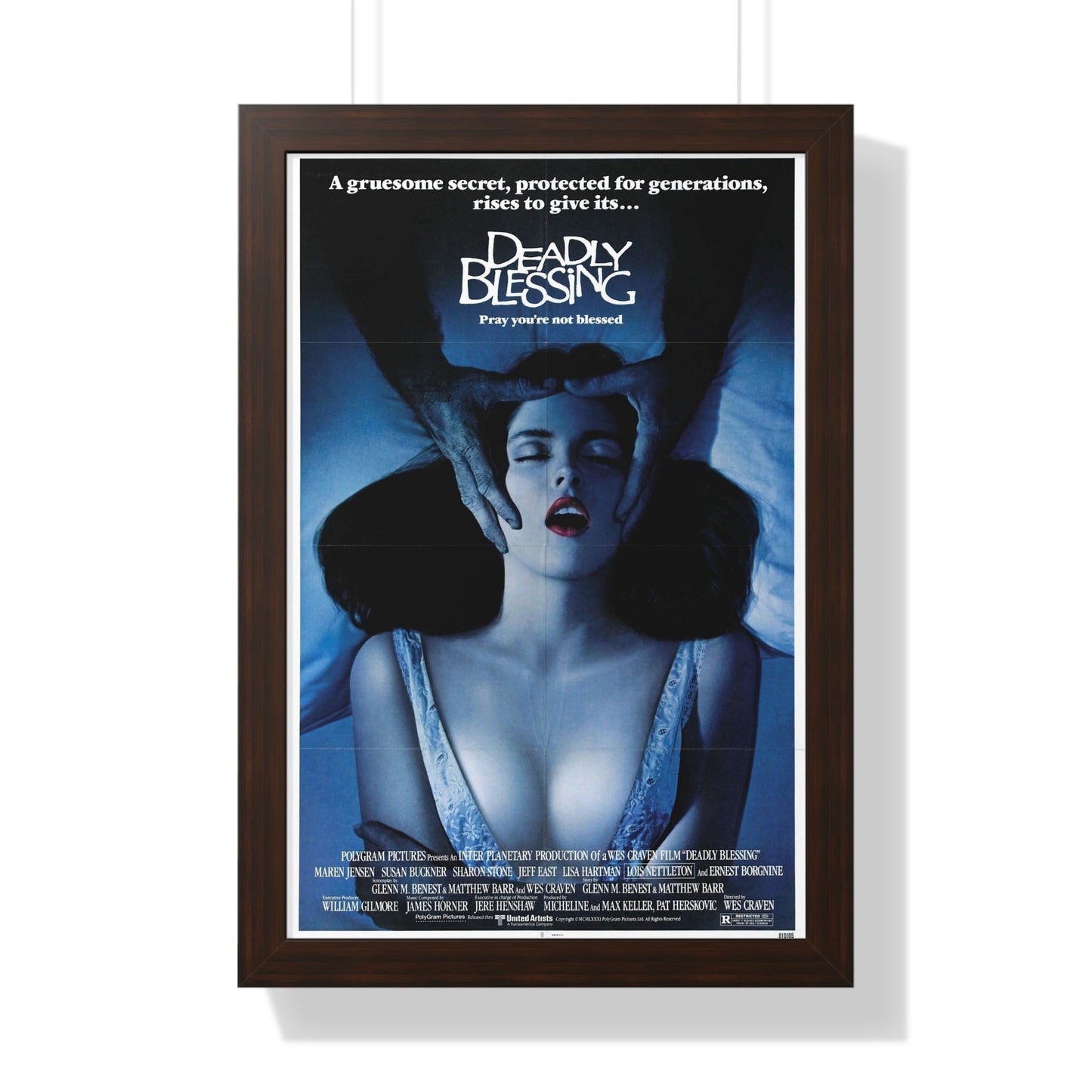 DEADLY BLESSING 1981 - Framed Movie Poster-16″ x 24″-The Sticker Space