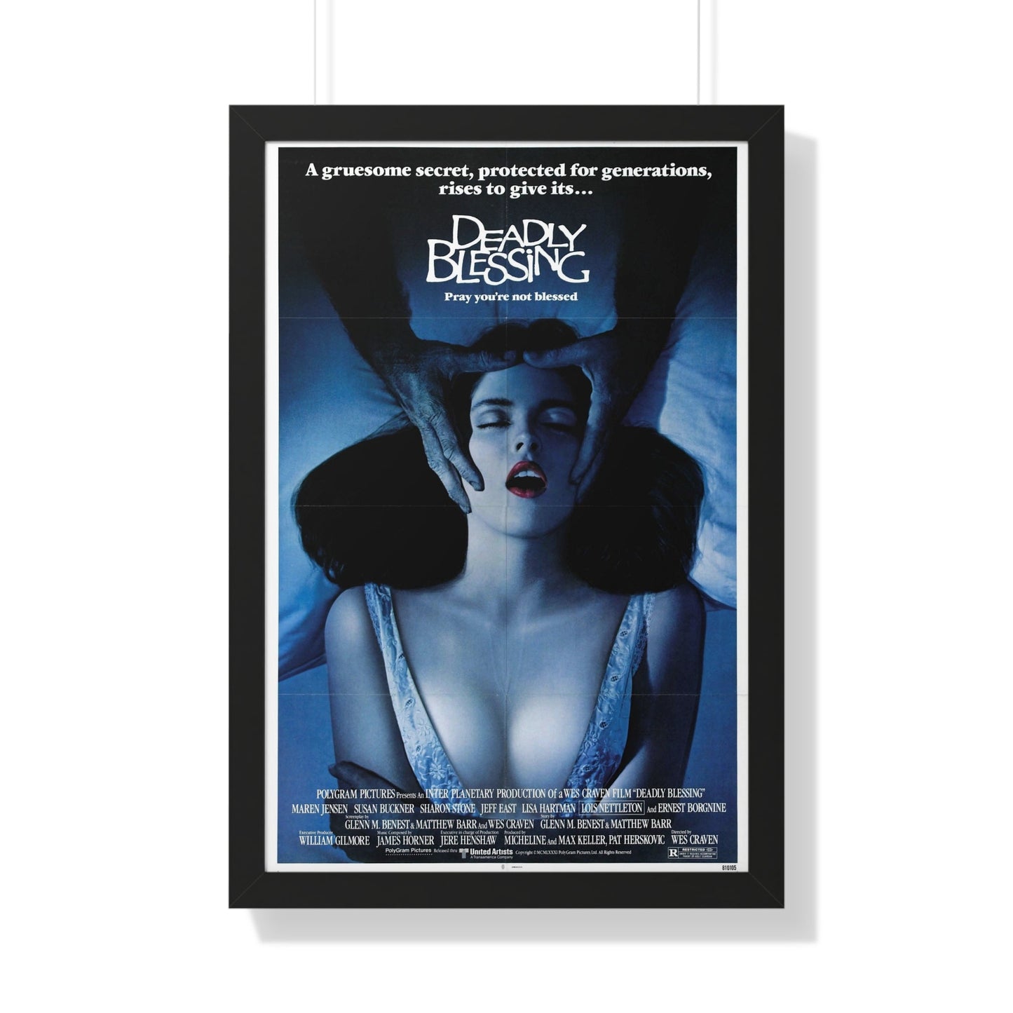 DEADLY BLESSING 1981 - Framed Movie Poster-20" x 30"-The Sticker Space