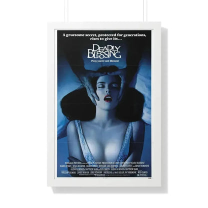 DEADLY BLESSING 1981 - Framed Movie Poster 20" x 30" White - The Sticker Space
