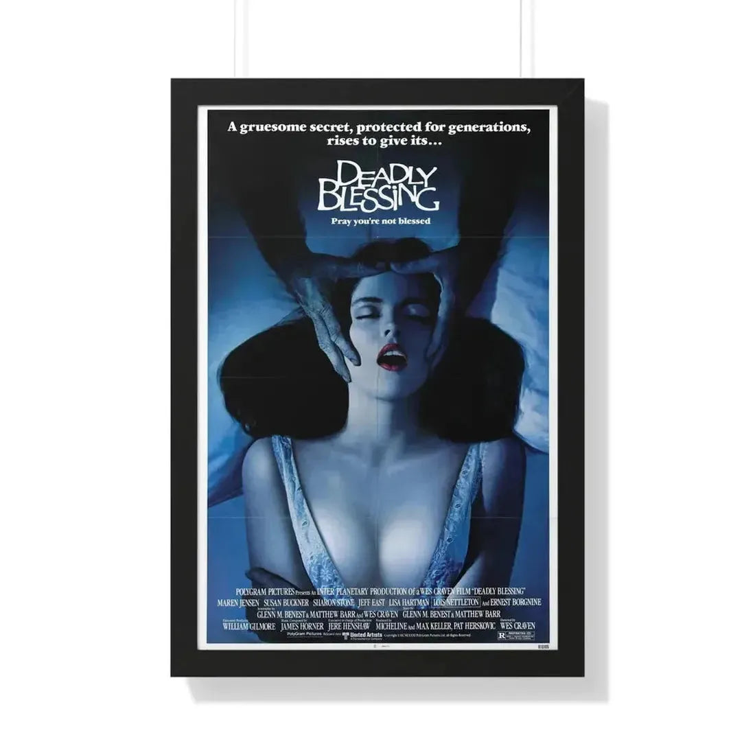 DEADLY BLESSING 1981 - Framed Movie Poster - The Sticker Space
