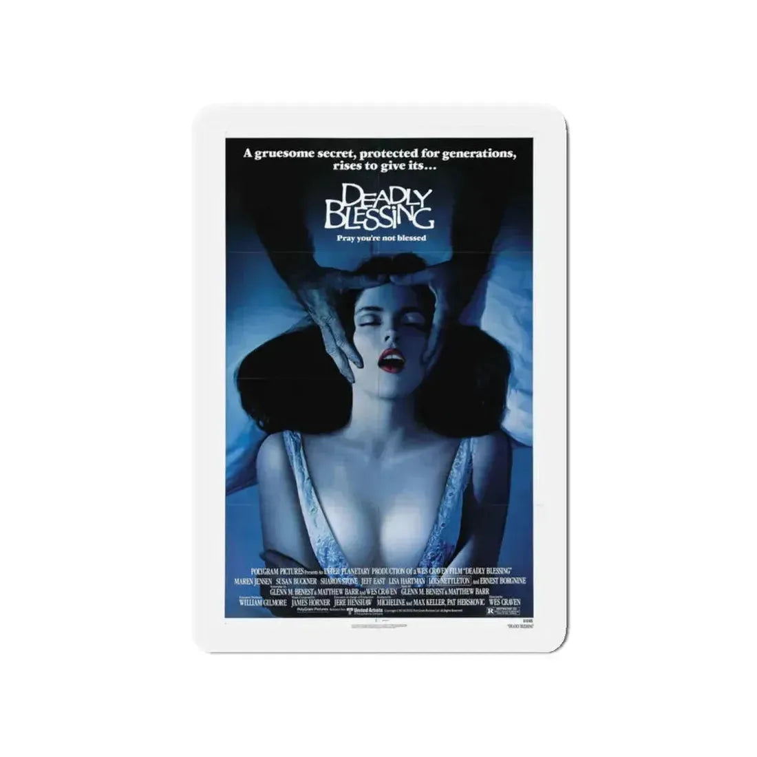 DEADLY BLESSING 1981 Movie Poster - Refrigerator Magnet 4 Inch - The Sticker Space