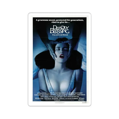 Deadly Blessing 1981 Movie Poster - STICKER Vinyl Kiss-Cut Decal 6 Inch White - The Sticker Space