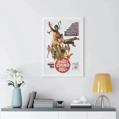 DEADLY CHINA DOLL 1972 - Framed Movie Poster - The Sticker Space