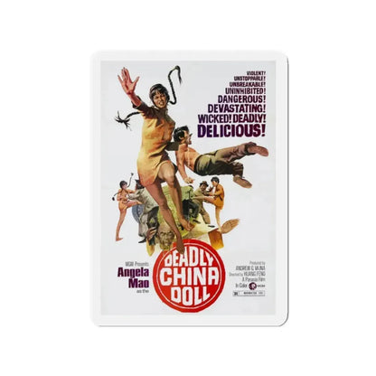 DEADLY CHINA DOLL 1972 Movie Poster - Refrigerator Magnet - The Sticker Space