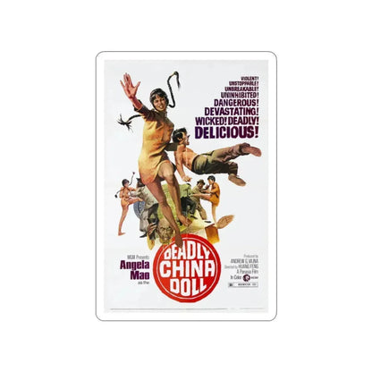 DEADLY CHINA DOLL 1972 Movie Poster STICKER Vinyl Die-Cut Decal 2 Inch - The Sticker Space