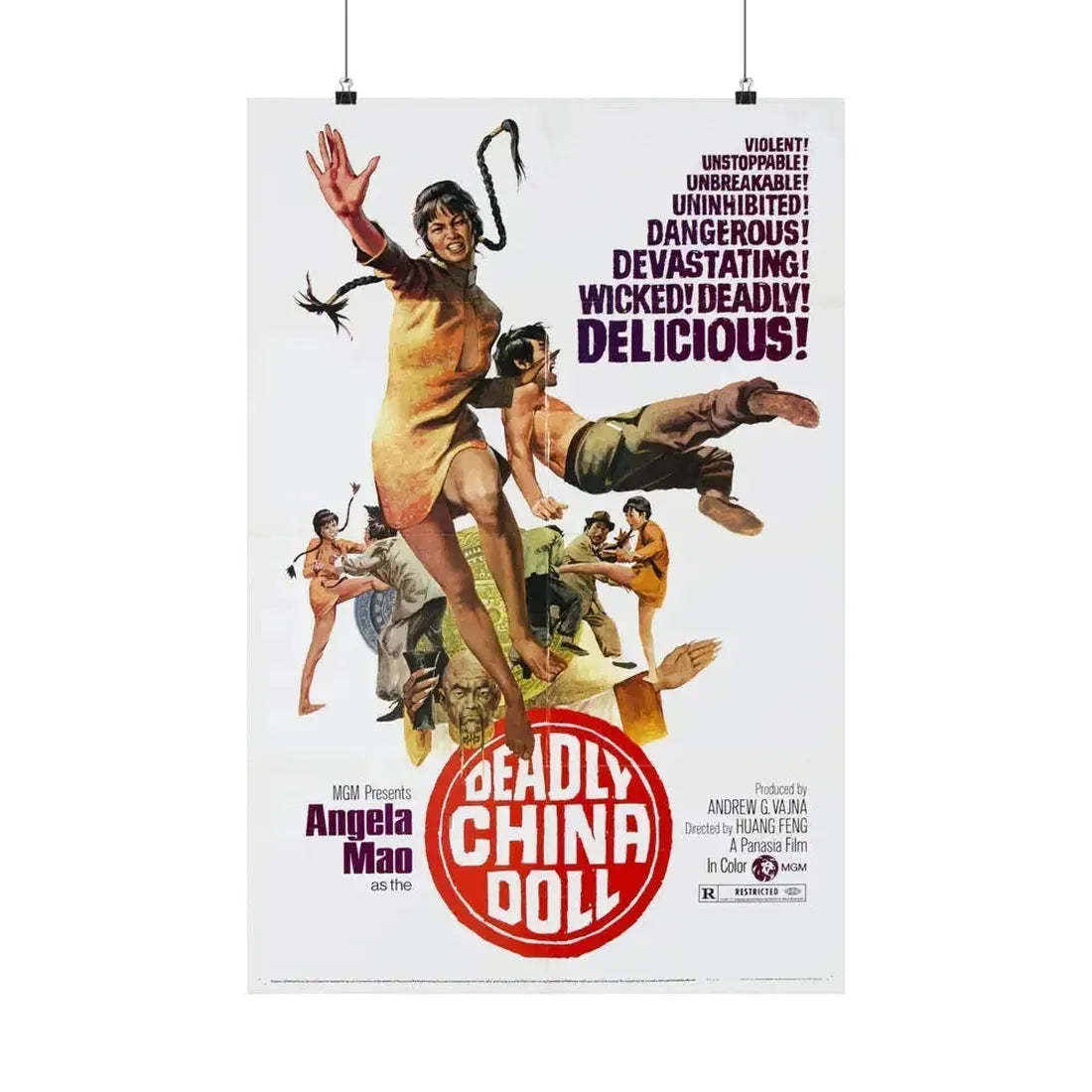 DEADLY CHINA DOLL 1972 - Paper Movie Poster 20″ x 30″ Matte - The Sticker Space