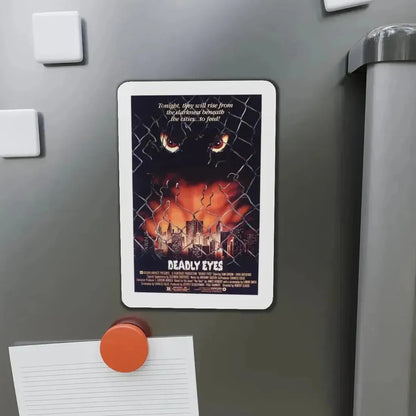 DEADLY EYES 1982 Movie Poster - Refrigerator Magnet - The Sticker Space