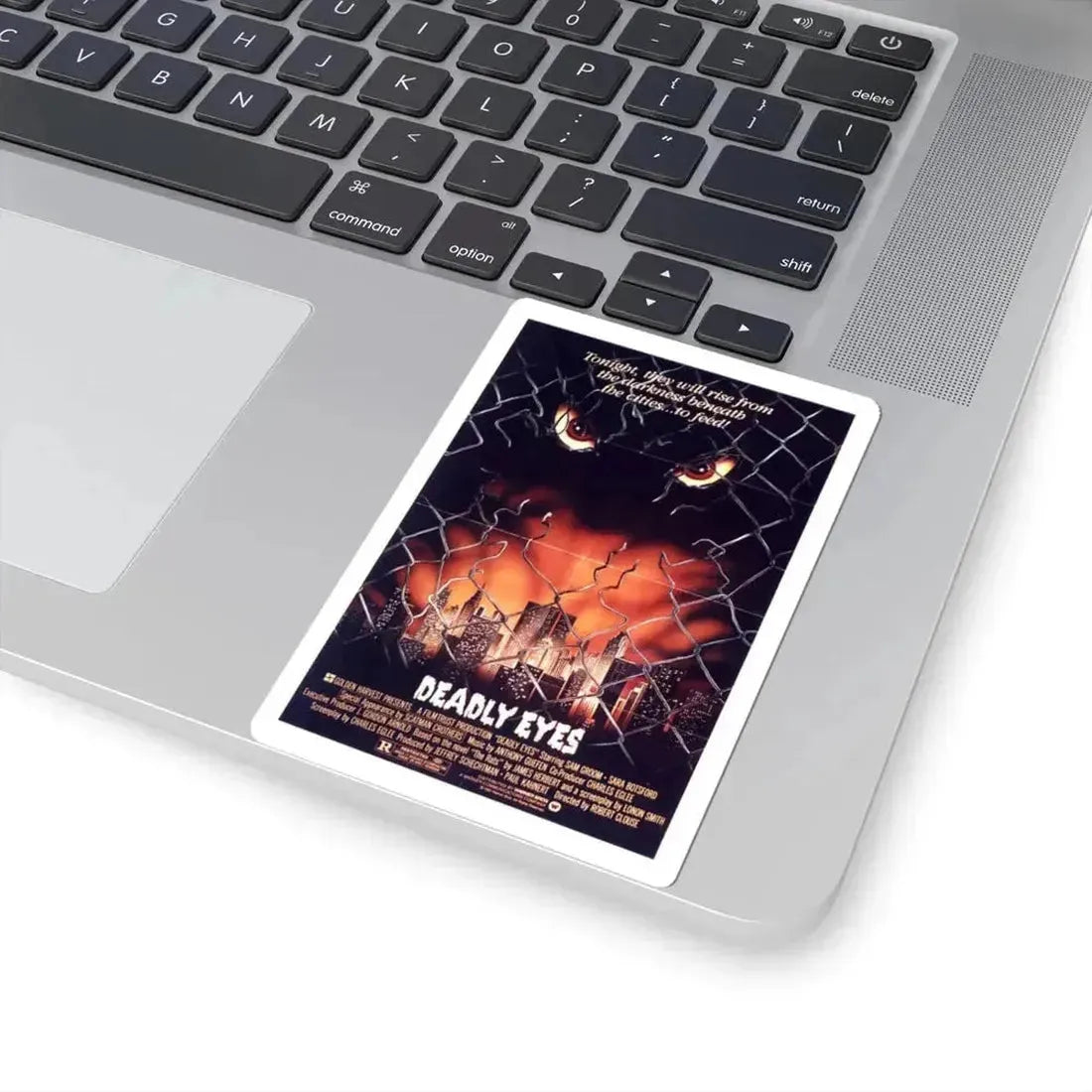 Deadly Eyes 1982 Movie Poster - STICKER Vinyl Kiss-Cut Decal - The Sticker Space