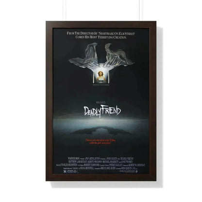 DEADLY FRIEND 1986 - Framed Movie Poster 20" x 30" Walnut - The Sticker Space